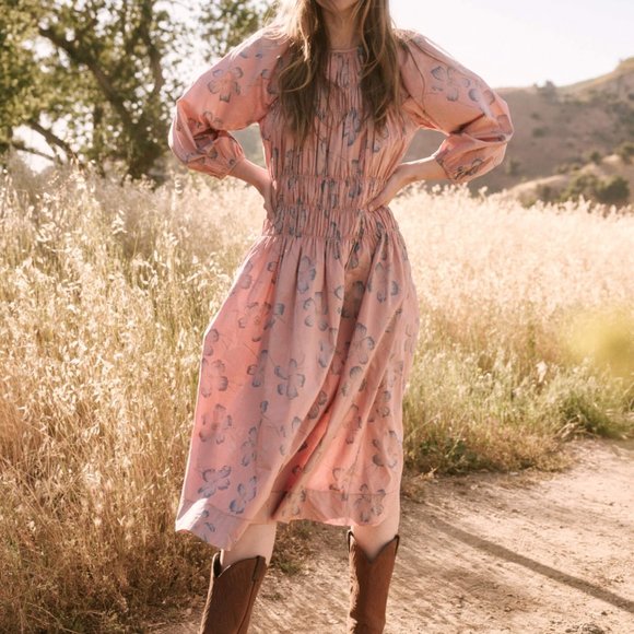 Dresses & Skirts - The Great - The Cobblestone Dress - Vintage Petal Print